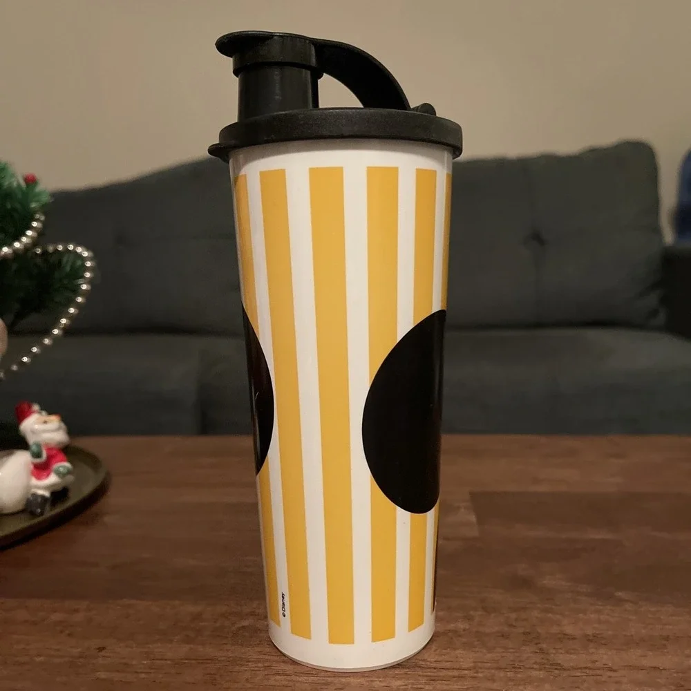 Tupperware Disney Peek A Boo Donald Goofy Minnie Daphne 16 Oz Tumblers Cup 5107‎